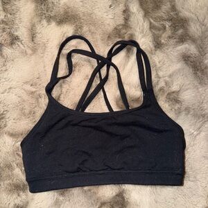Athleta Black Strappy Sports Bra